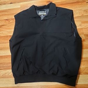 ZERO RESTRICTION Golf Outerwear Windbreaker Vest Gore-Tex Black Mens Large USA